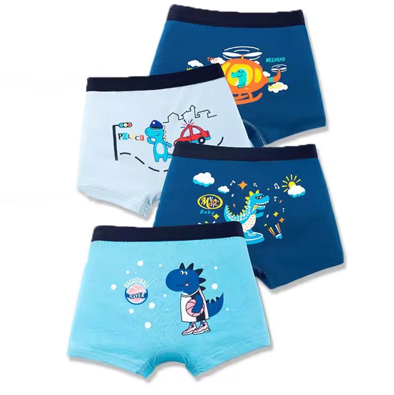 4-Pack Boy's Cotton Boxer Shorts