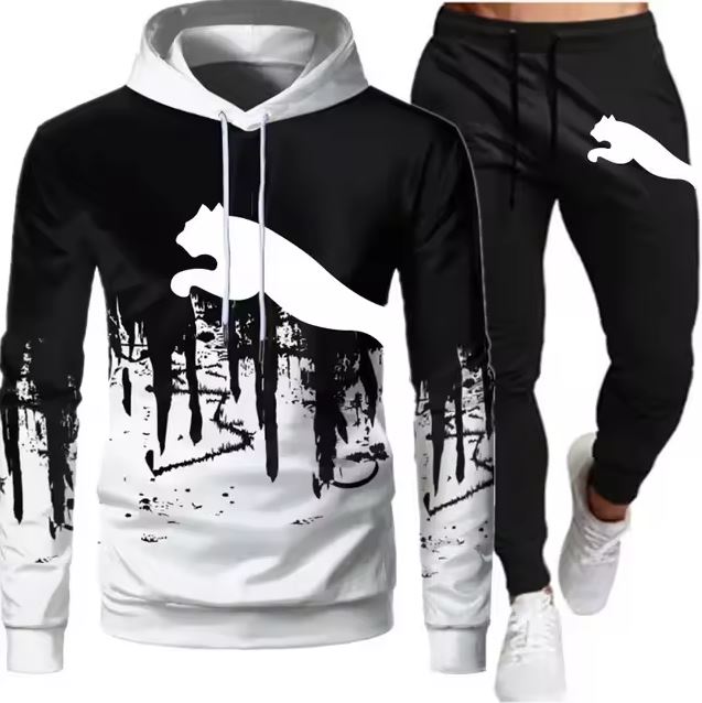 Brian Unisex Printed Sweater & Jogger Set