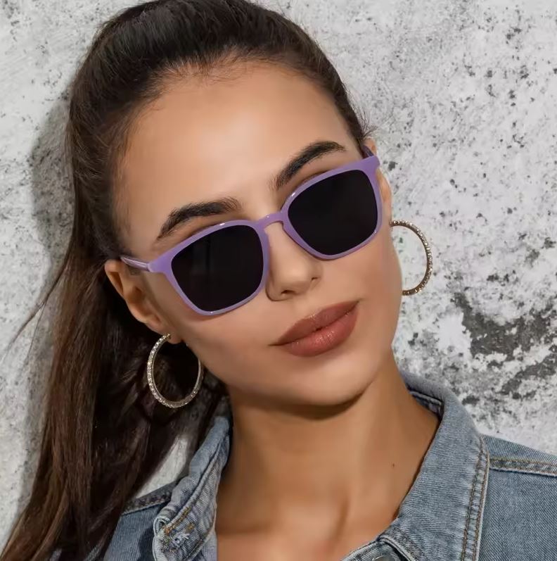 Deborah UV400 Vintage Square Sunglasses