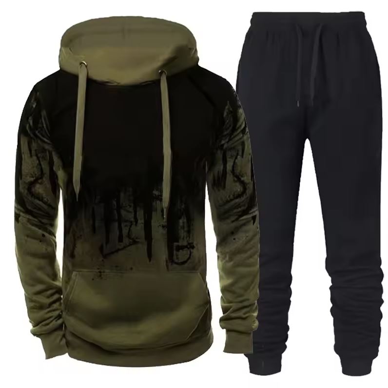 Edward Camouflage Tracksuit 2-Piece Set