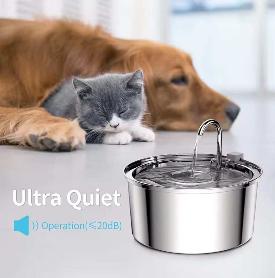 Stainless Steel Automatic Pet Water Fountain