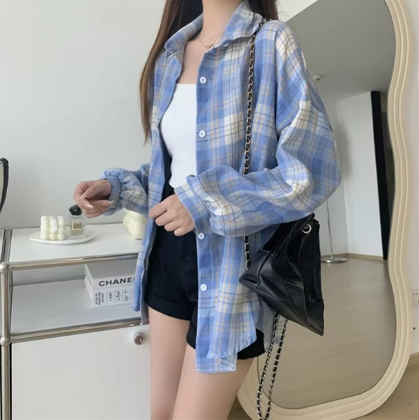 Susan Vintage Plaid Shirt