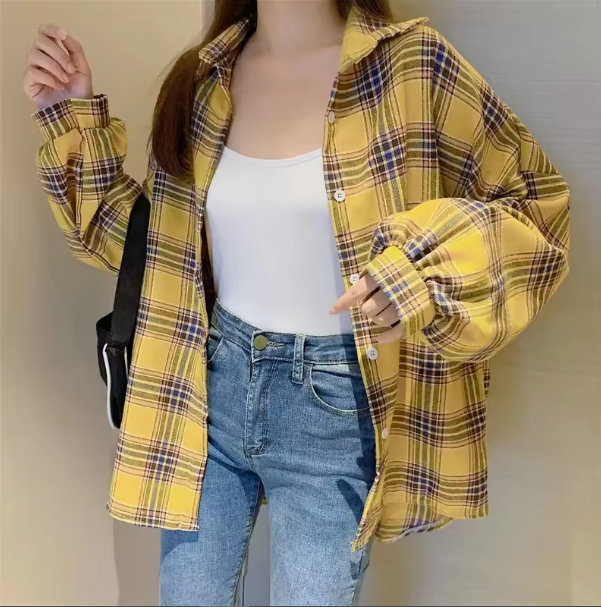 Susan Vintage Plaid Shirt