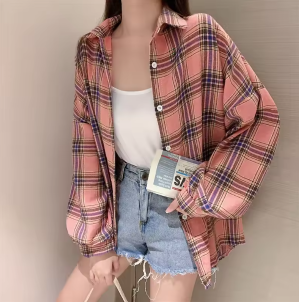 Susan Vintage Plaid Shirt