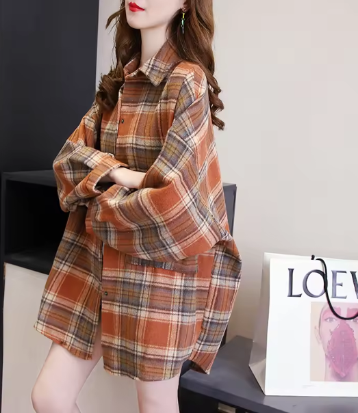 Susan Vintage Plaid Shirt