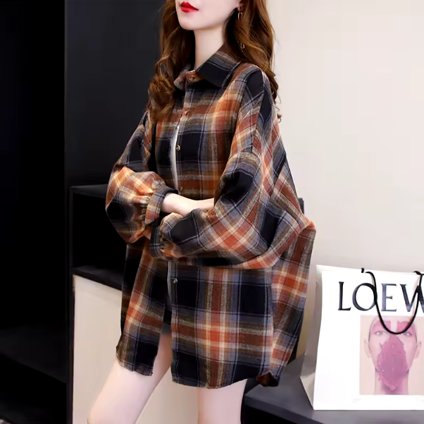 Susan Vintage Plaid Shirt