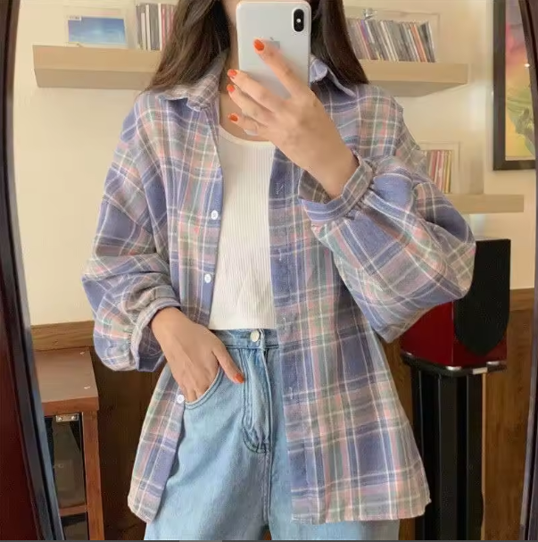 Susan Vintage Plaid Shirt