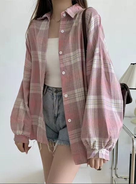 Susan Vintage Plaid Shirt