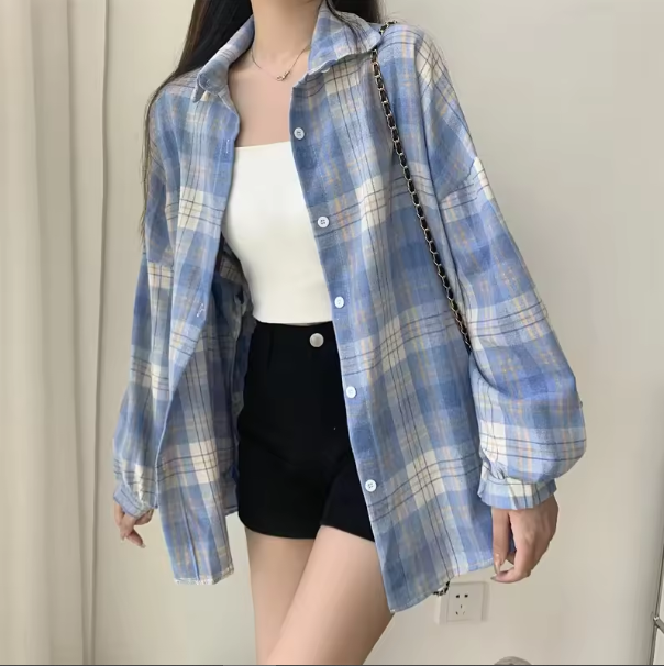 Susan Vintage Plaid Shirt