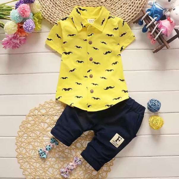 Adorable Printed Boy Suit